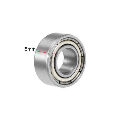 Harfington Deep Groove Ball Bearings Metric Double Shielded Chrome Steel ABEC1 Z1 Level