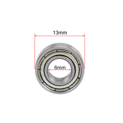 Harfington Deep Groove Ball Bearings Metric Double Shielded Chrome Steel ABEC1 Z1 Level