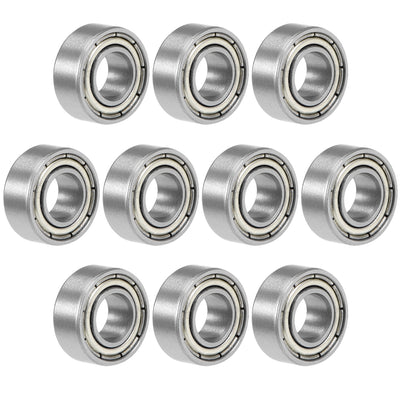 Harfington Deep Groove Ball Bearings Metric Double Shielded Chrome Steel ABEC1 Z1 Level