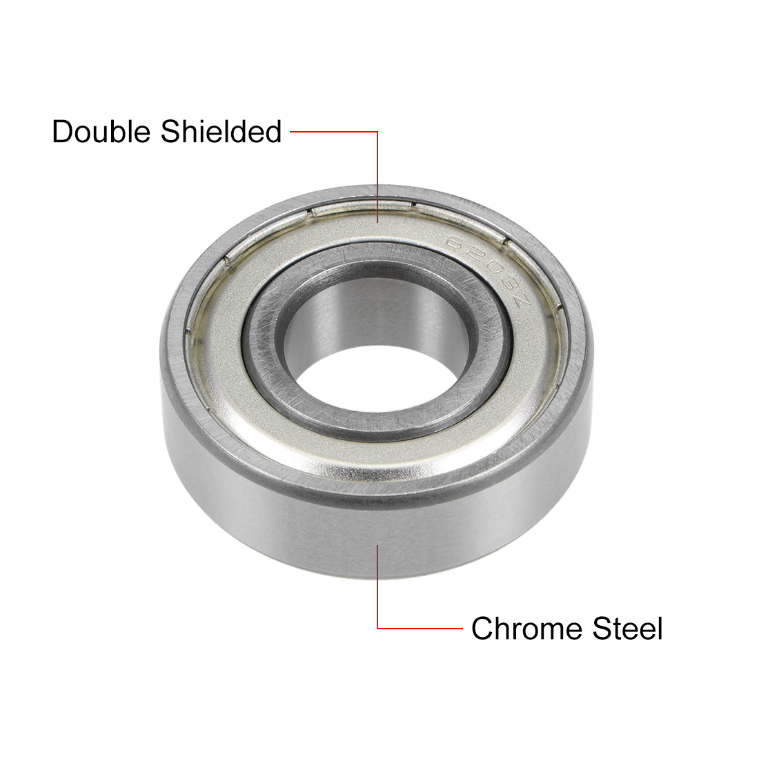 Harfington Deep Groove Ball Bearing Double Shielded Chrome Metric Bearings P0 Z1