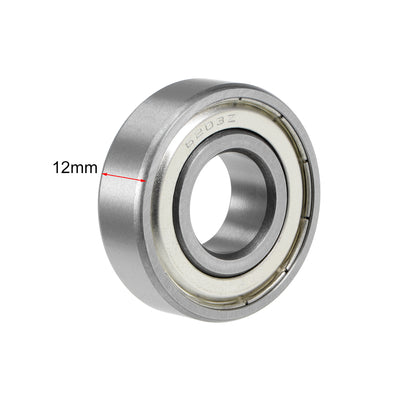 Harfington Deep Groove Ball Bearing Double Shielded Chrome Metric Bearings P0 Z1