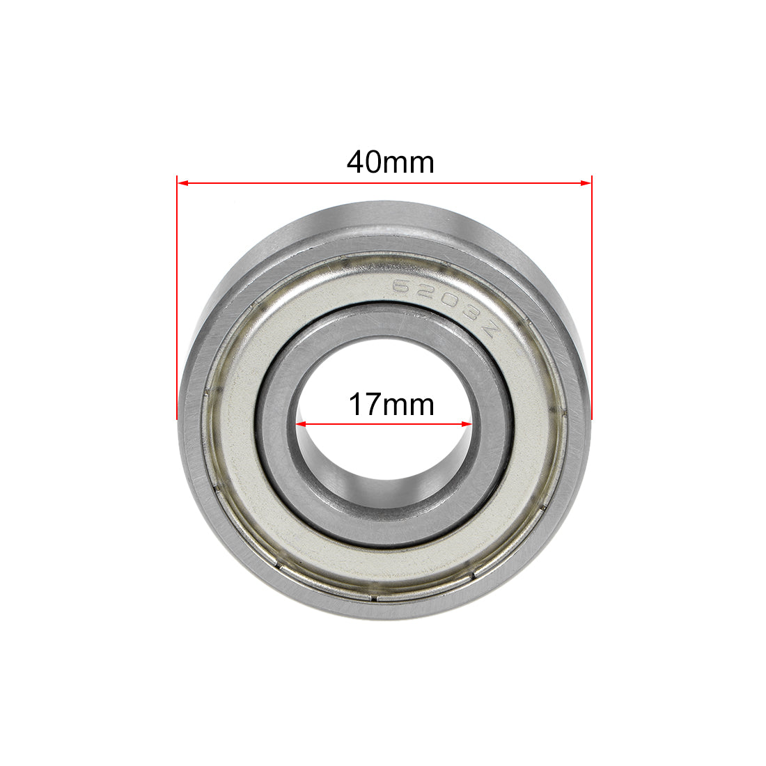 Harfington Deep Groove Ball Bearing Double Shielded Chrome Metric Bearings P0 Z1