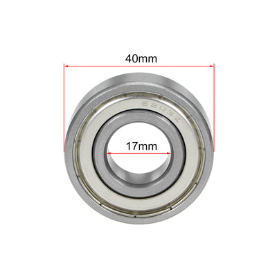 Harfington Deep Groove Ball Bearing Double Shielded Chrome Metric Bearings P0 Z1
