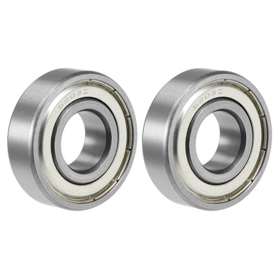 Harfington Deep Groove Ball Bearing Double Shielded Chrome Metric Bearings P0 Z1