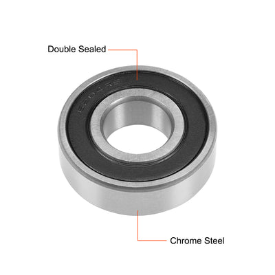 Harfington Deep Groove Ball Bearings Double Seal Chrome Steel