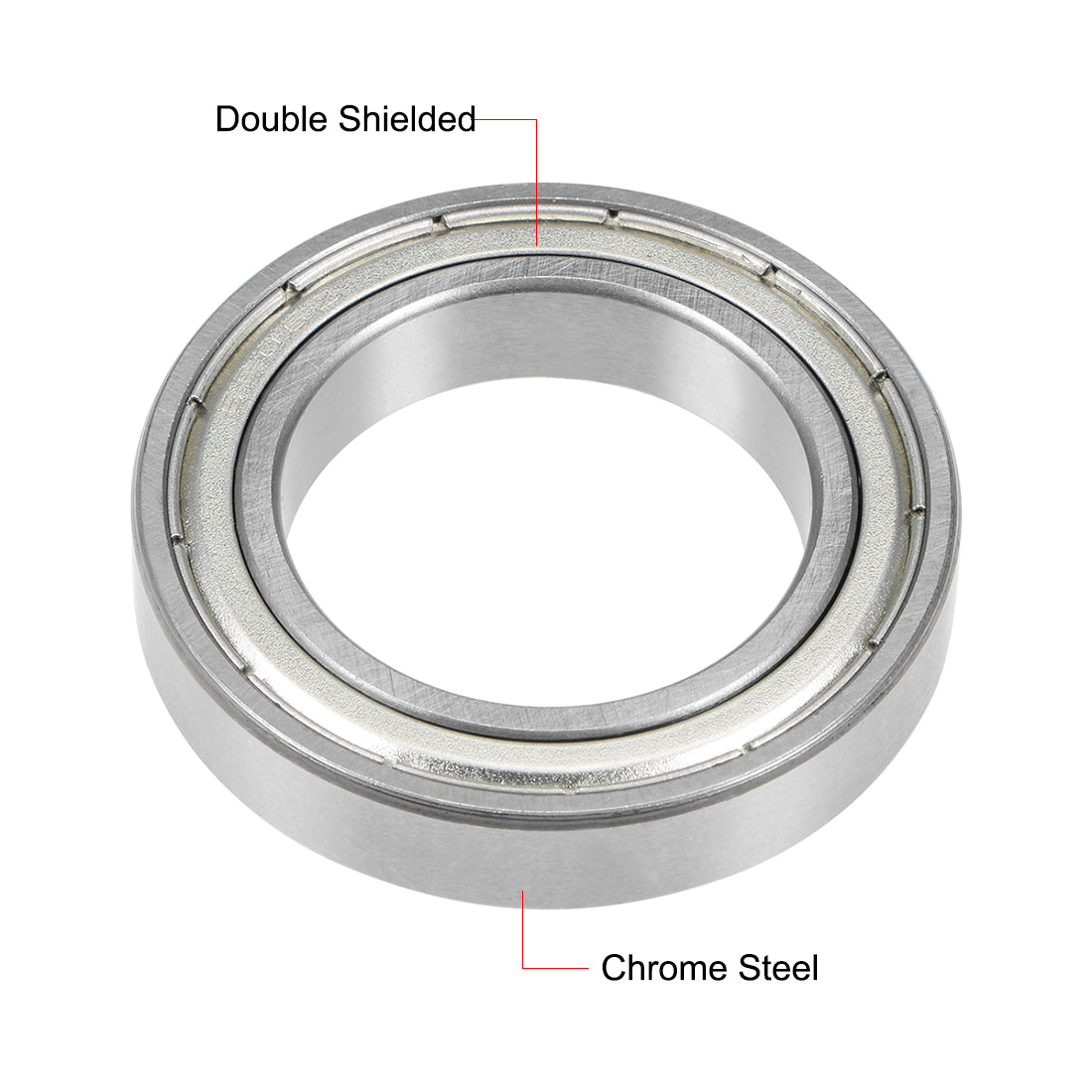 uxcell Uxcell Deep Groove Ball Bearings Metric Double Shielded Chrome Steel P0 Z1
