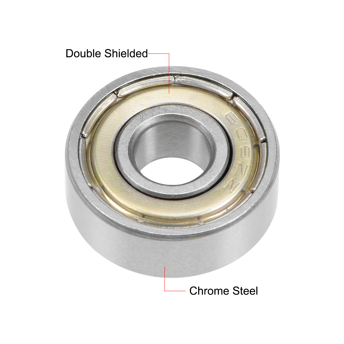 uxcell Uxcell Deep Groove Ball Bearings Metric Double Shielded Chrome Steel P0 Z1 Bearing