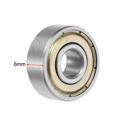 Harfington Uxcell Deep Groove Ball Bearings Metric Double Shielded Chrome Steel P0 Z1 Bearing