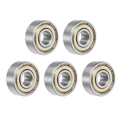 Harfington Uxcell Deep Groove Ball Bearings Metric Double Shielded Chrome Steel P0 Z1 Bearing
