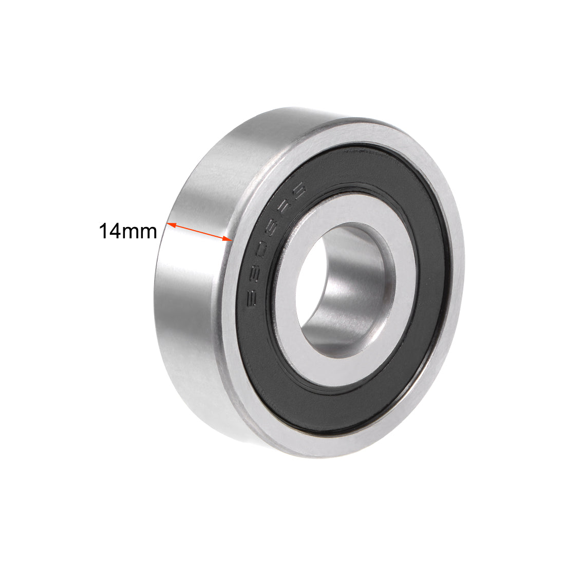 uxcell Uxcell Deep Groove Ball Bearings  Metric Double Sealed Chrome Steel ABEC1 Z1