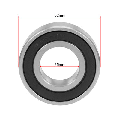 Harfington Deep Groove Ball Bearings Double Sealed Chrome Steel