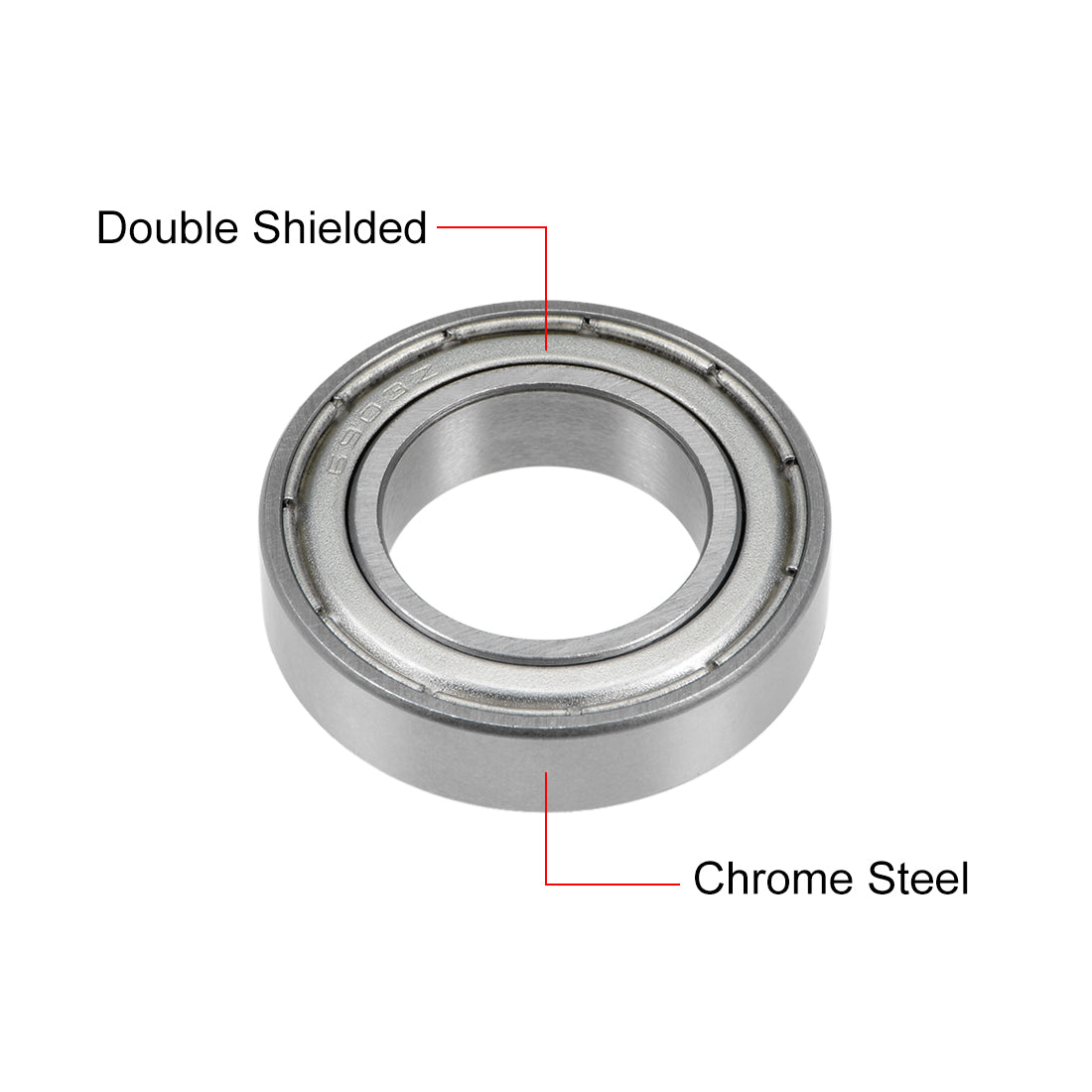 Harfington Deep Groove Ball Bearings Metric Double Shielded Chrome Steel ABEC1 Z1 Level