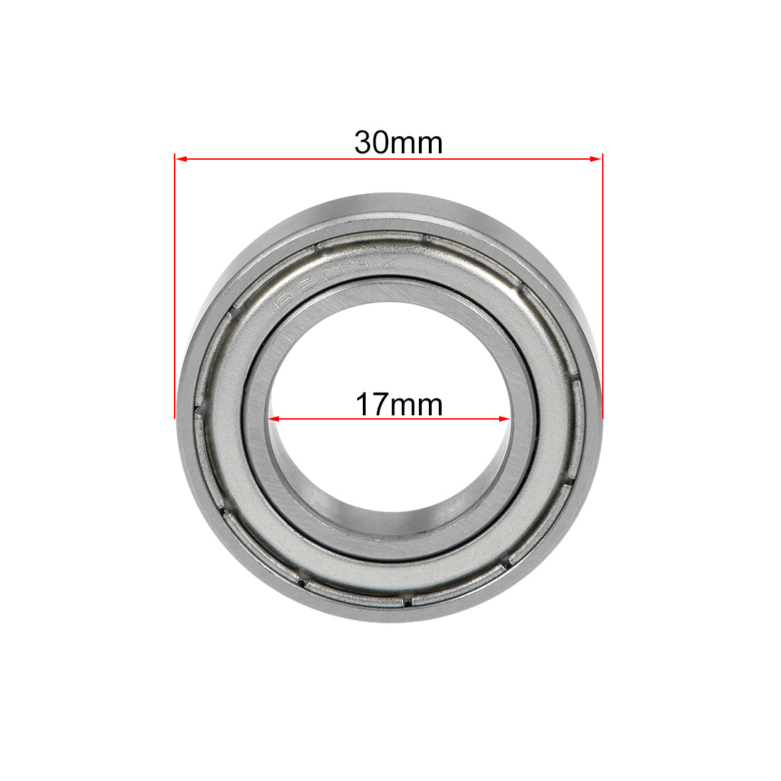 Harfington Deep Groove Ball Bearings Metric Double Shielded Chrome Steel ABEC1 Z1 Level