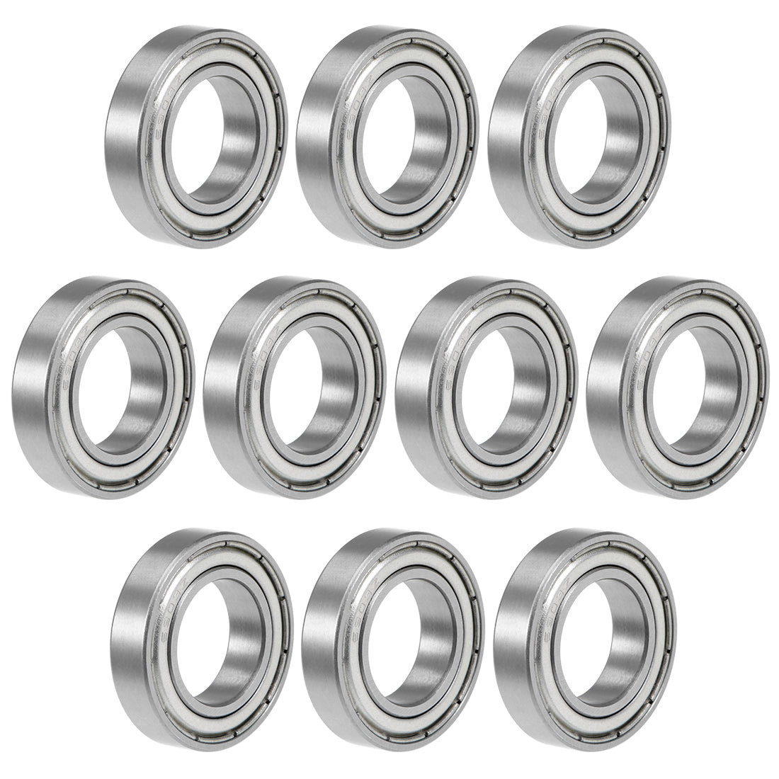Harfington Deep Groove Ball Bearings Metric Double Shielded Chrome Steel ABEC1 Z1 Level