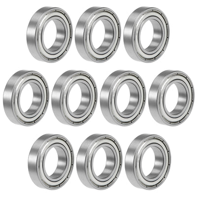 Harfington Deep Groove Ball Bearings Metric Double Shielded Chrome Steel ABEC1 Z1 Level