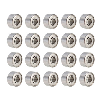 Harfington Uxcell Deep Groove Ball Bearing Metric Double Shielded Chrome Steel P0 Z1