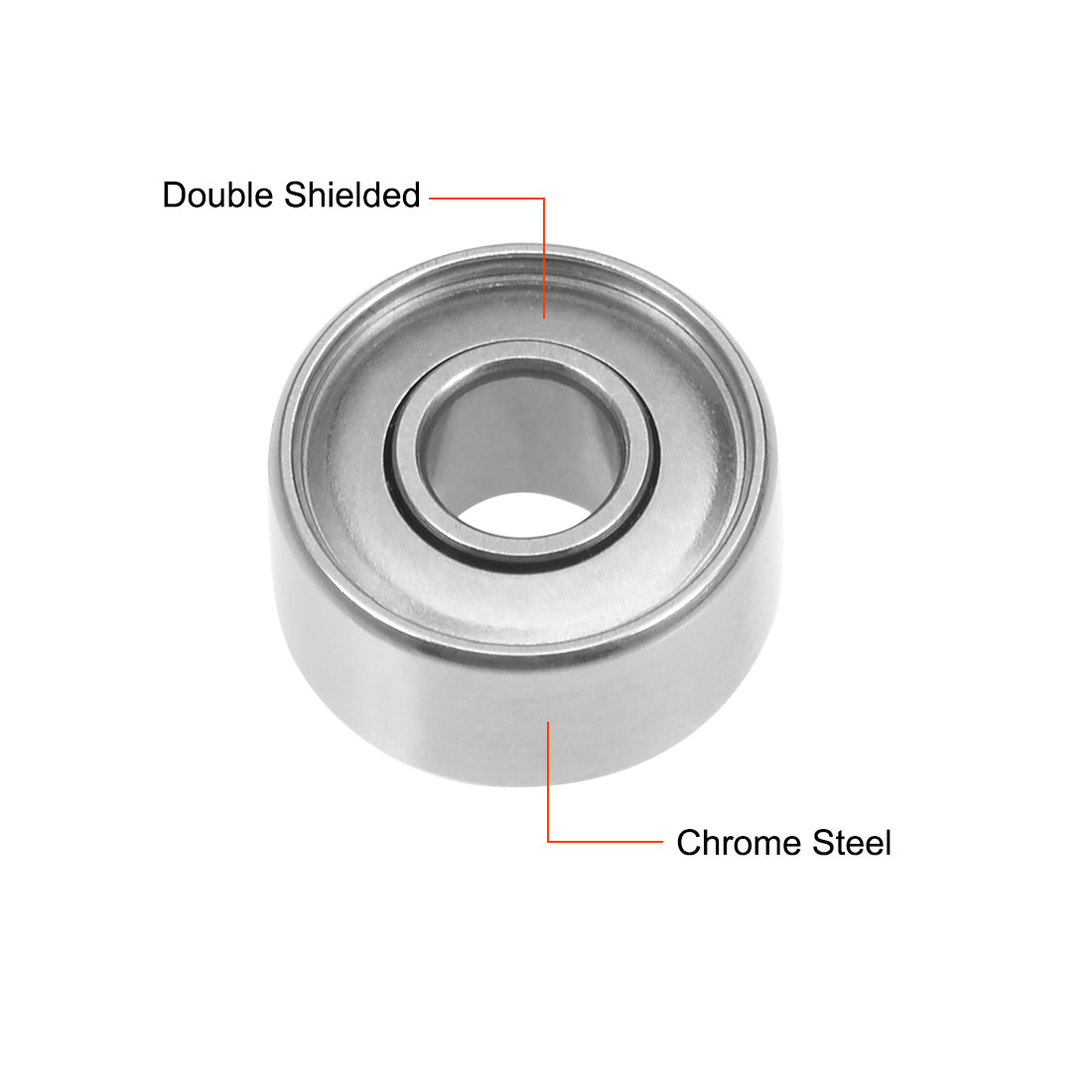 uxcell Uxcell Deep Groove Ball Bearings Metric Double Shielded Chrome Steel P0 Z1 Bearing