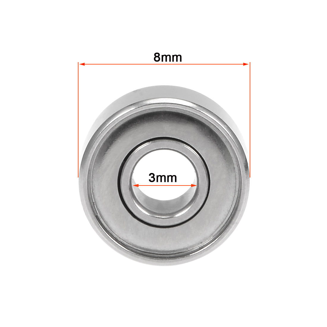 uxcell Uxcell Deep Groove Ball Bearings Metric Double Shielded Chrome Steel P0 Z1 Bearing