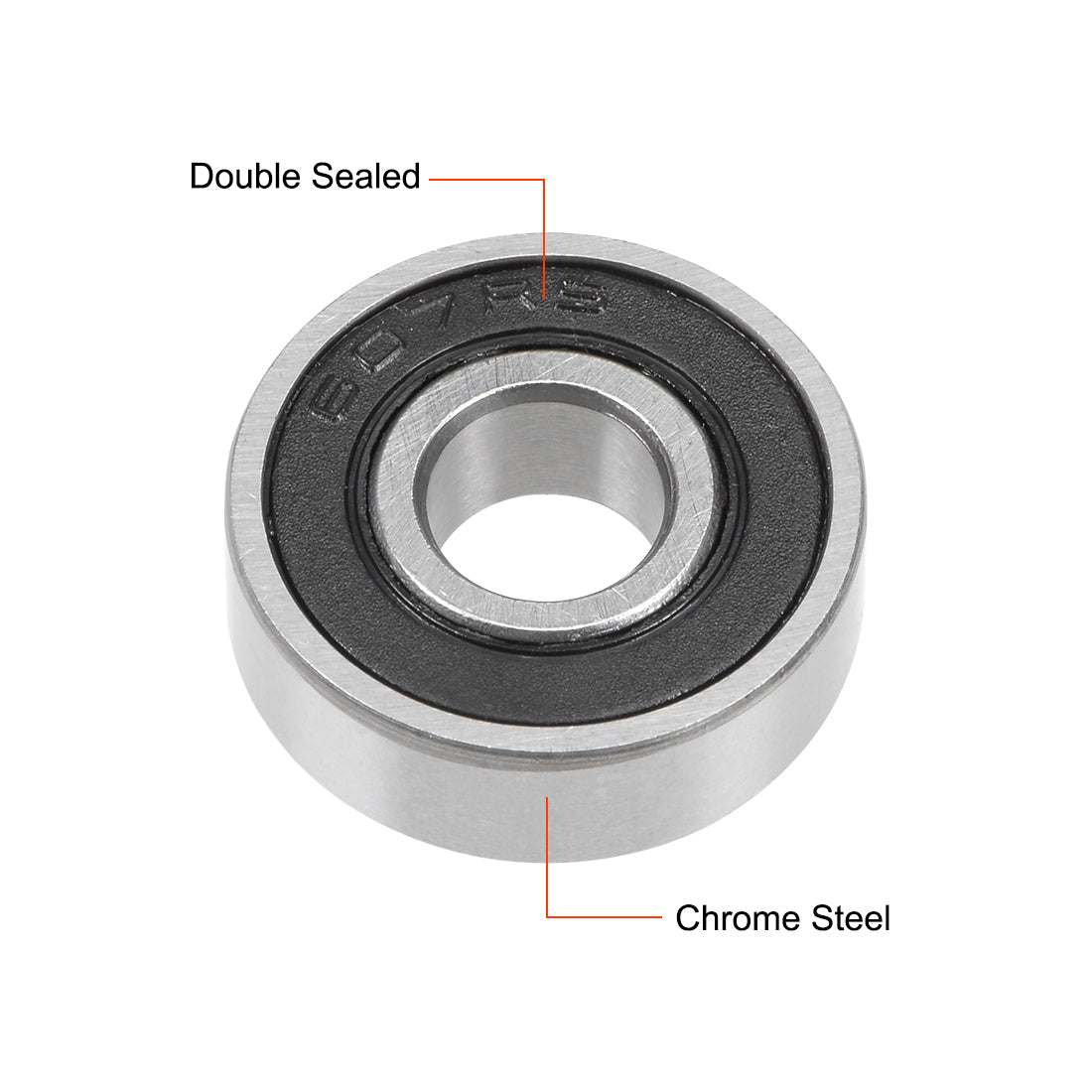 Harfington Deep Groove Ball Bearings Metric Double Sealed Chrome Steel Rollers
