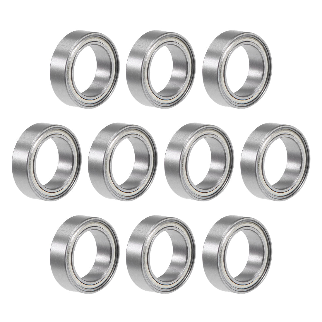 Harfington Deep Groove Ball Bearings Metric Double Shielded Chrome Steel Roller ABEC1 Z1