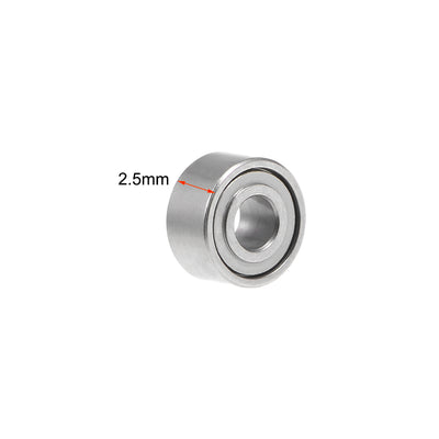 Harfington Deep Groove Ball Bearings Metric Double Shielded Chrome Steel Roller ABEC1 Z1