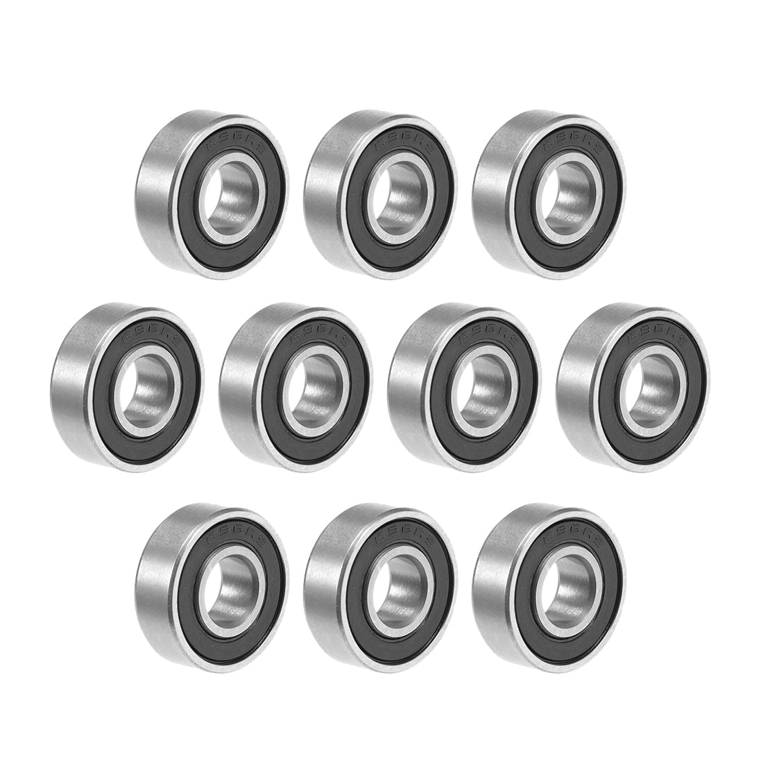 Harfington Deep Groove Ball Bearings Metric Double Seal Chrome Steel ABEC1 Z1