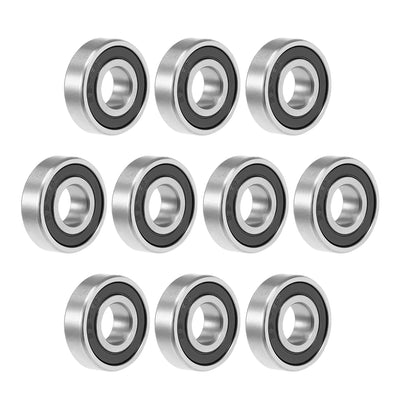 Harfington Deep Groove Ball Bearings Metric Double Seal Chrome Steel ABEC1 Z1