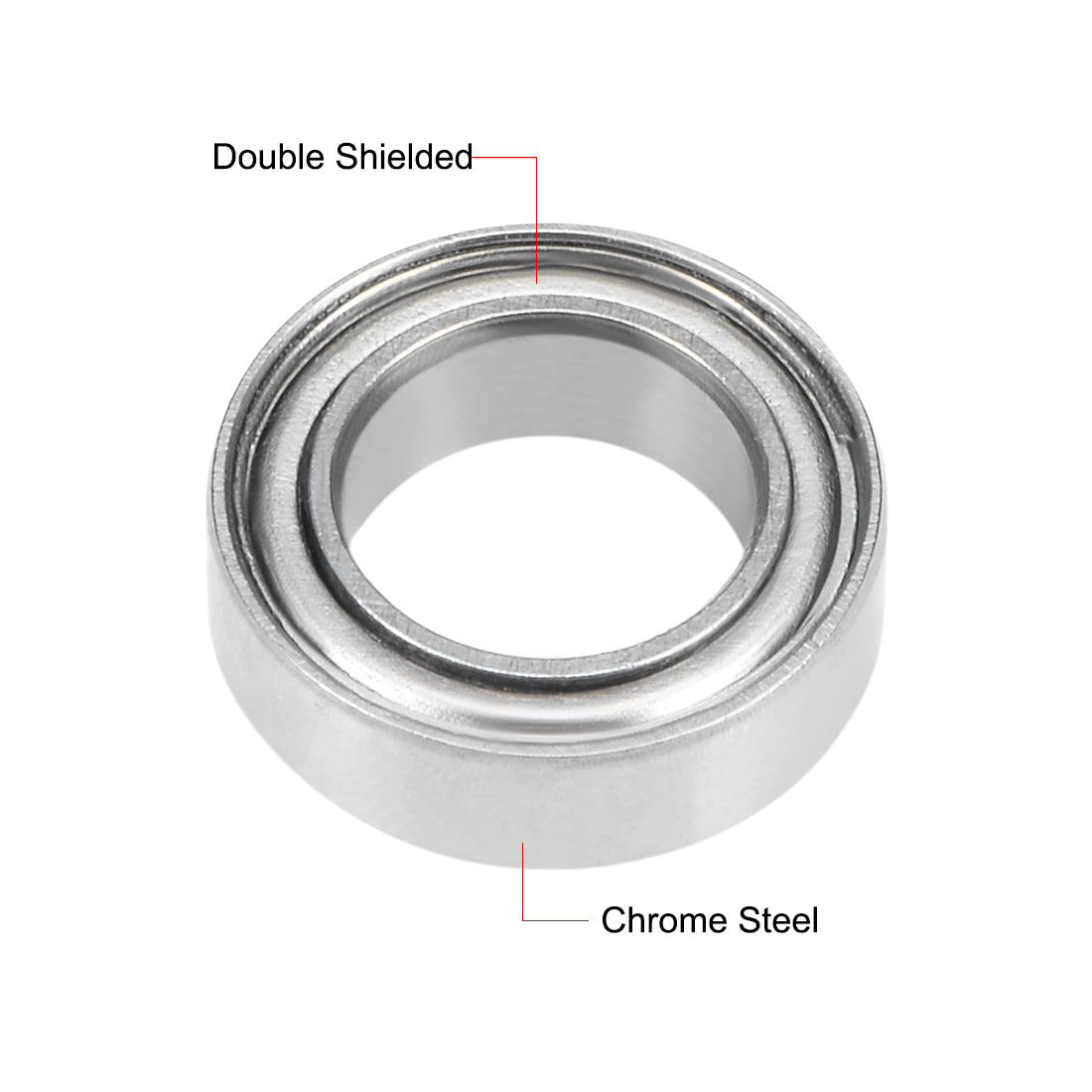 Harfington Deep Groove Ball Bearings Metric Double Shielded Chrome Steel Balls