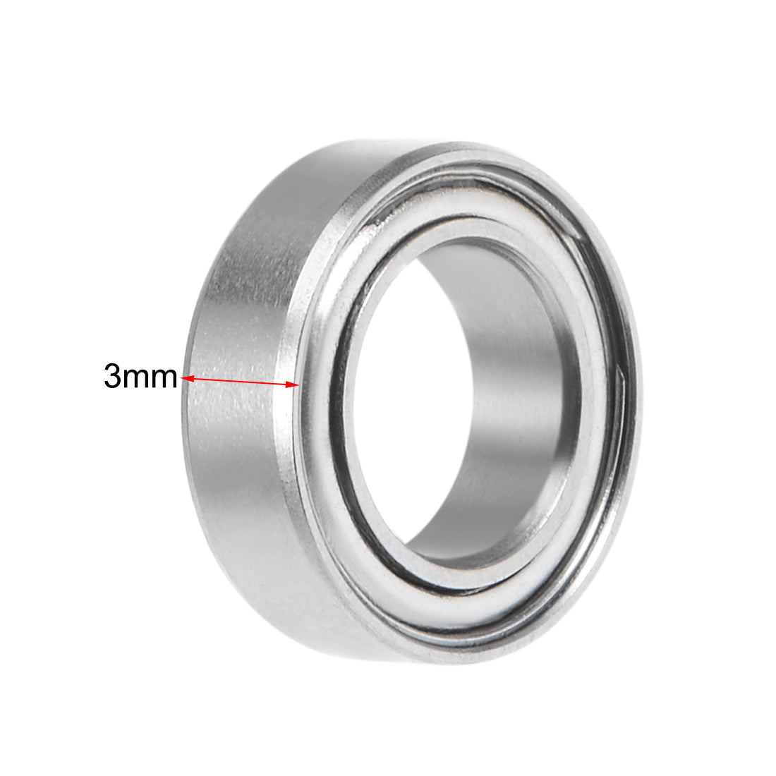 Harfington Deep Groove Ball Bearings Metric Double Shielded Chrome Steel Balls