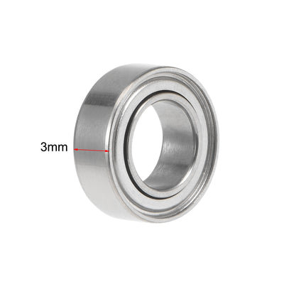 Harfington Deep Groove Ball Bearings Metric Double Shielded Chrome Steel Balls