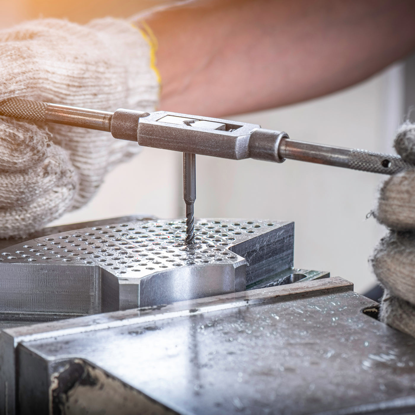 Harfington Adjustable Tap Wrench Handle, for Metric M6-M20 1/4"-3/4" (UNC/UNF) Taps, Tap Reamer Tapping Wrench Tool