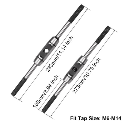Harfington Tap Wrench Handle M6-M14 Adjustable Bar  Holder Straight Tapping Wrench  Reamer Wrench