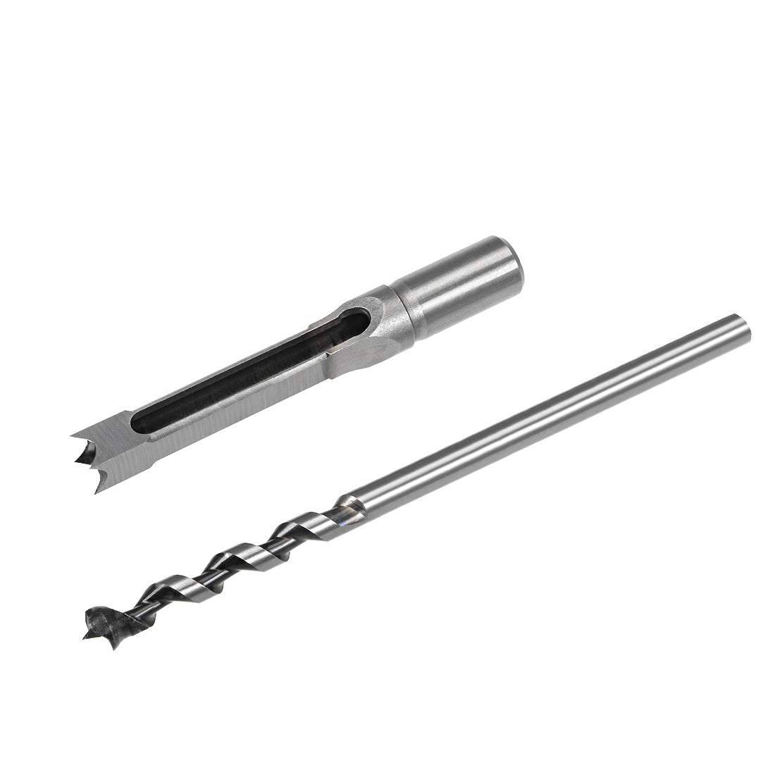 Harfington Square Hole Drill Bit for Wood 1/2 inch Hollow Chisel Mortiser Auger Spur Cutter Tool, High Carbon Steel for Woodworking Carpentry