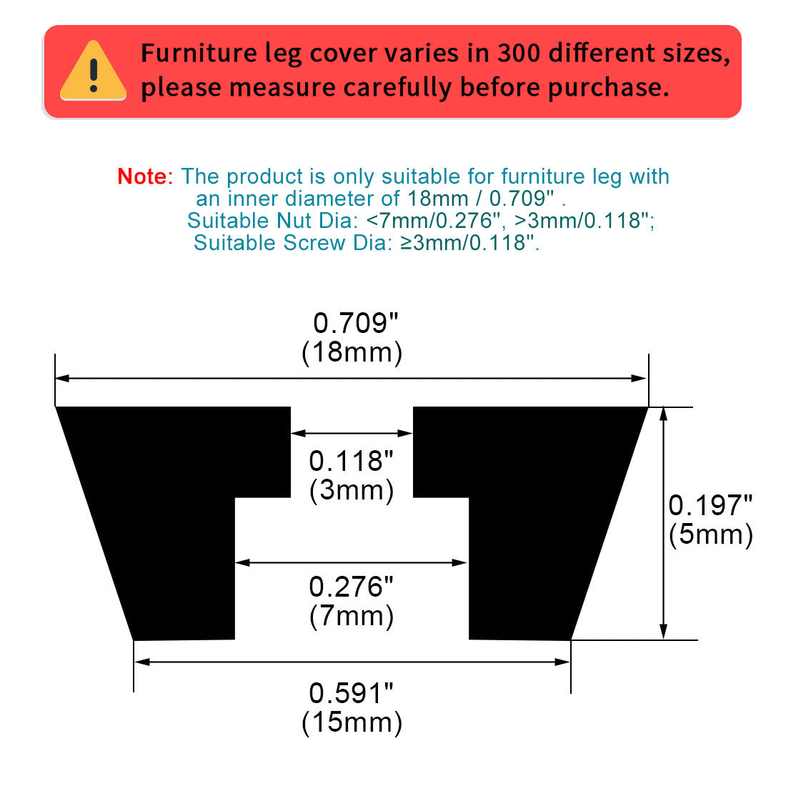 Harfington 18pcs Rubber Feet Bumper Printer Chopping Board Speaker Floor Protector Leg Pads