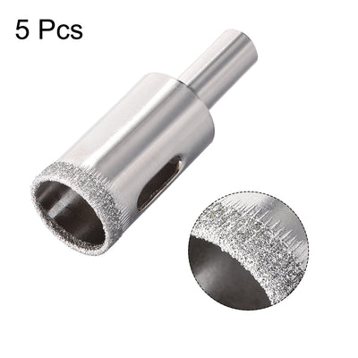Harfington Diamond Drill Bits Hole Saws for Glass Ceramic Porcelain Tiles 5 Pcs