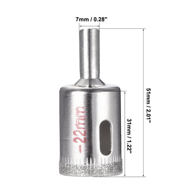 Harfington Diamond Drill Bits Hole Saws for Glass Ceramic Porcelain Tiles 5 Pcs