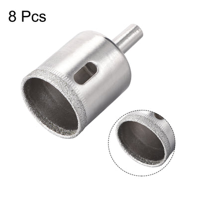 Harfington Diamond Drill Bits Hole Saws for Glass Ceramic Porcelain Tiles 8 Pcs
