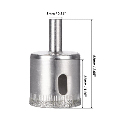 Harfington Diamond Drill Bits Hole Saws for Glass Ceramic Porcelain Tiles 8 Pcs