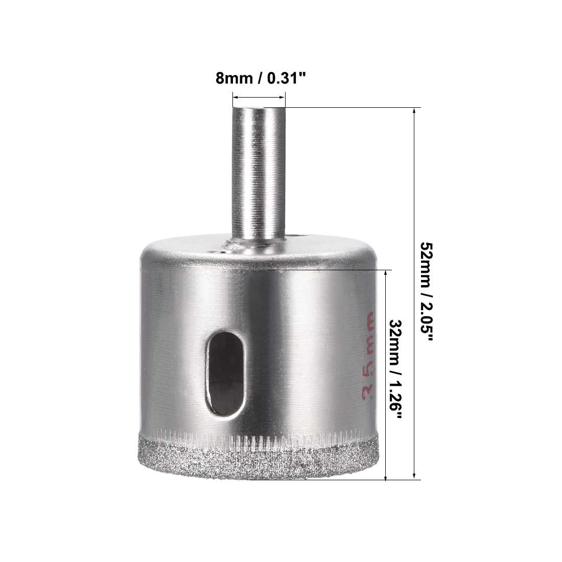 Harfington Diamond Drill Bits Hole Saws for Glass Ceramic Porcelain Tiles 8 Pcs