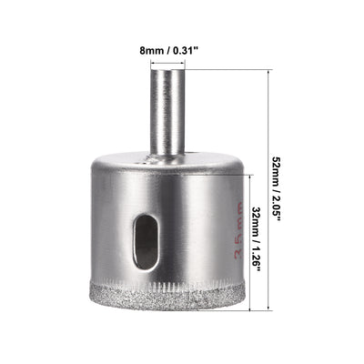 Harfington Diamond Drill Bits Hole Saws for Glass Ceramic Porcelain Tiles 8 Pcs