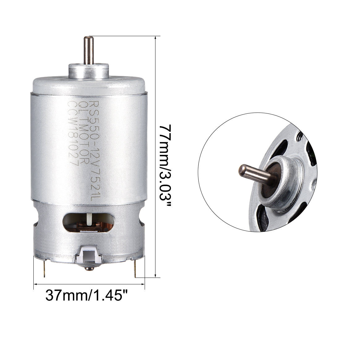 Harfington 12V 21000RPM DC Motor for DIY Electric, Electronic Projects, Drills,Saw Repair