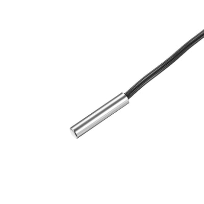 Harfington 15K NTC Thermistor Probe 15.7 Inch Stainless Steel Sensitive Temperature Temp Sensor for Air Conditioner