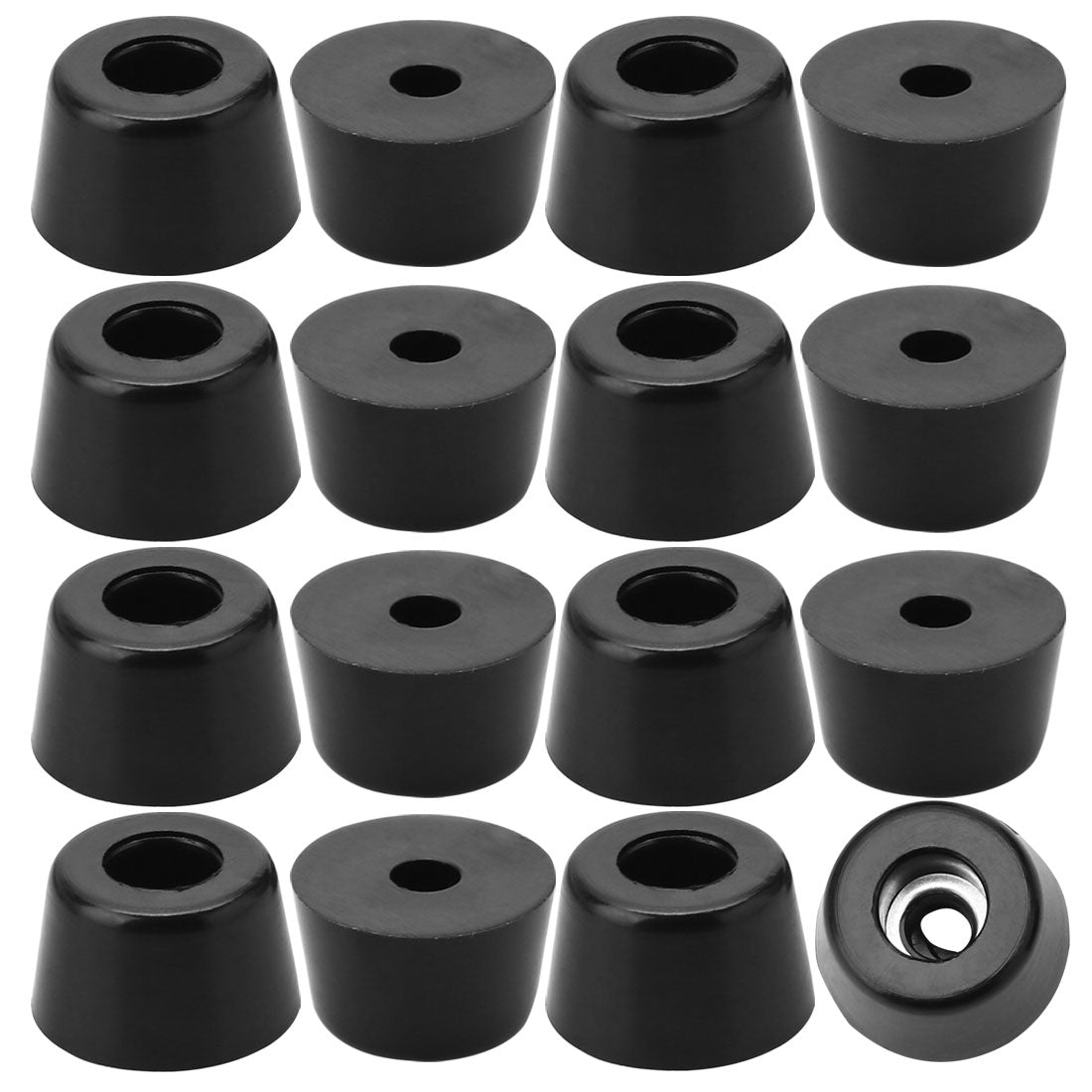 Harfington 16pcs Rubber Feet Bumper Floor Protector for Furniture Chair Feet with Washer