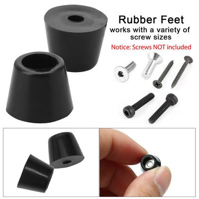 Harfington 16pcs Rubber Feet Bumper Floor Protector for Furniture Chair Feet with Washer