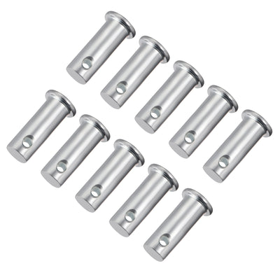 Harfington Single Hole Clevis Pins, Flat Head Zinc-Plating Steel