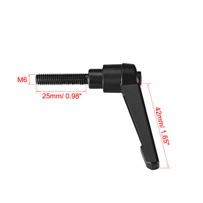Harfington Handle Adjustable Clamping Lever Thread Push Button Ratchet Male Threaded Stud