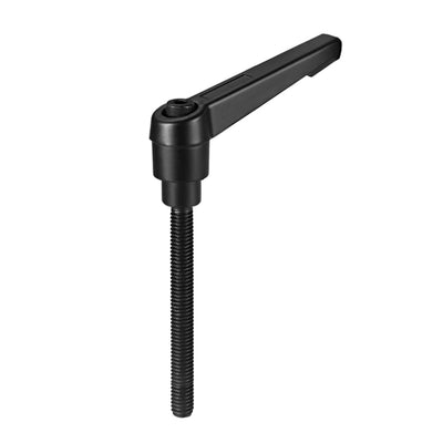 Harfington M6 x 50mm Handle Adjustable Clamping Lever Thread Push Button Ratchet Male Threaded Stud