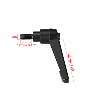 Harfington Handle Adjustable Clamping Lever Thread Push Button Ratchet Male Threaded Stud