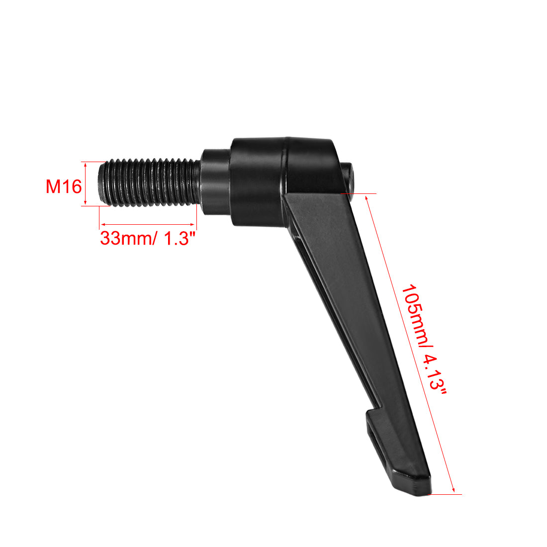 Harfington Handle Adjustable Clamping Lever Thread Push Button Ratchet Male Threaded Stud