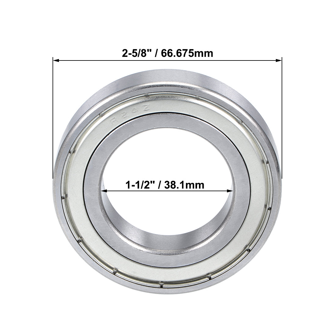 uxcell Uxcell Deep Groove Ball Bearings Inch Double Shielded Chrome Steel ABEC1 Z1